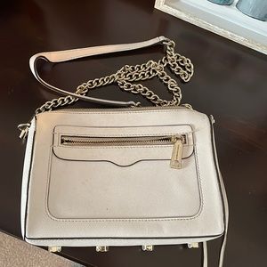 Rebecca Minkoff white mini mac crossbody bag